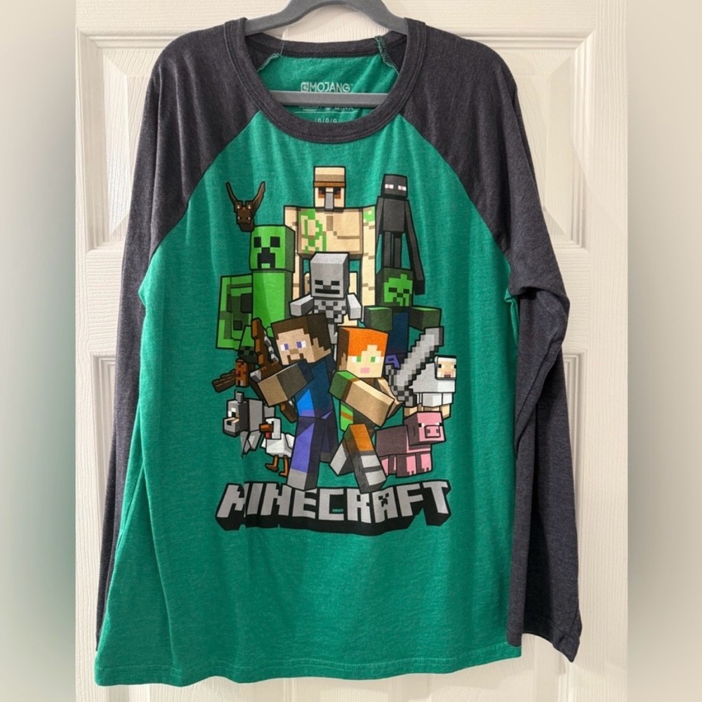 Minecraft Lot Graphic Long Sleeve Shirts